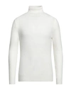 Havana & Co. Man Turtleneck Ivory Size L Merino Wool, Nylon, Viscose, Cashmere In White