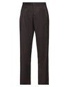 Imperial Man Pants Dark Brown Size 26 Polyester, Viscose, Elastane In Brown