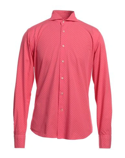Rossopuro Man Shirt Magenta Size 15 ¾ Cotton