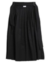Sfizio Woman Midi Skirt Black Size 4 Polyester, Viscose, Elastane In Black