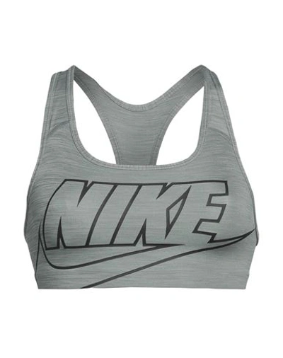 Nike Woman Top Grey Size Xs Polyester, Elastane