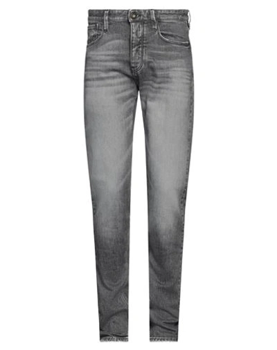 Emporio Armani Man Jeans Black Size 31w-34l Cotton, Elastane