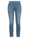 Dondup Woman Denim Pants Blue Size 33 Cotton, Recycled Polyester, Lyocell, Elastane In Blue