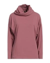 European Culture Woman T-shirt Pastel Pink Size S Cotton, Elastane