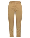 Dondup Woman Pants Mustard Size 32 Cotton, Elastane In Yellow