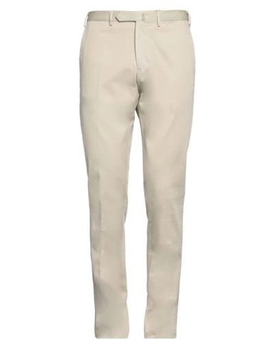Santaniello Man Pants Beige Size 40 Cotton, Elastane