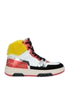 Okinawa Woman Sneakers Red Size 10 Soft Leather In Red