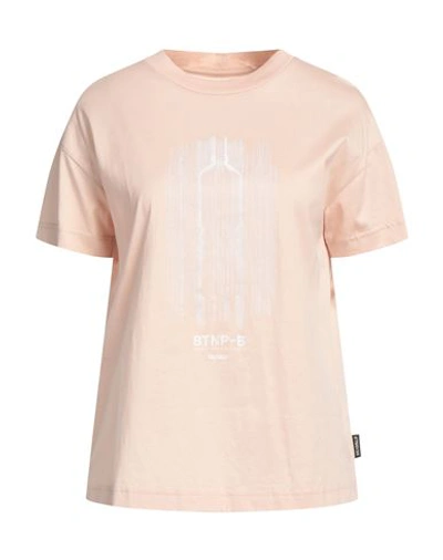Ecoalf Woman T-shirt Blush Size L Organic Cotton In Pink