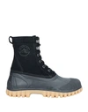 Diemme Man Ankle Boots Black Size 11 Soft Leather, Rubber In Black