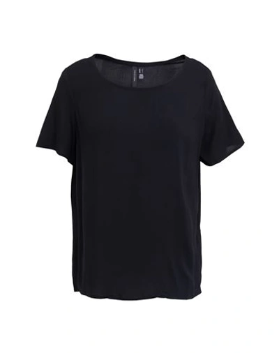 Vero Moda Woman T-shirt Black Size Xl Livaeco By Birla Cellulose