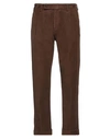 Berwich Man Pants Chocolate Brown Size 34 Cotton, Elastane In Brown