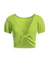 Federica Tosi Woman Sweater Acid Green Size 6 Wool, Cashmere, Polyamide