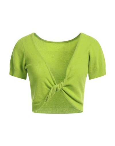 Federica Tosi Woman Sweater Lime Green Size 4 Wool, Cashmere, Polyamide