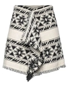 Isabel Marant Étoile Woman Mini Skirt Off White Size 8 Cotton, Polyester