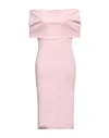 Mangano Woman Midi Dress Pink Size 8 Cotton