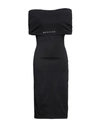 Mangano Woman Midi Dress Black Size 8 Cotton