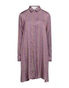 Le Sarte Pettegole Woman Midi Dress Fuchsia Size 12 Viscose In Pink