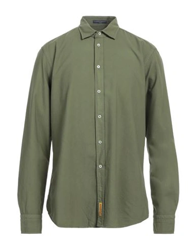 B.d.baggies B. D.baggies Man Shirt Military Green Size Xxl Cotton