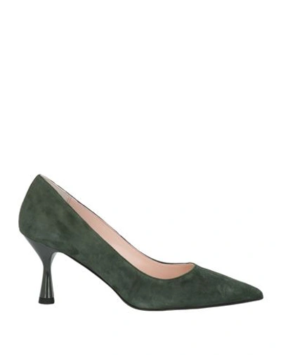 Islo Isabella Lorusso Woman Pumps Dark Green Size 11 Soft Leather