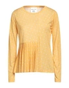 Semicouture Woman T-shirt Yellow Size S Polyester In Yellow