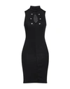 Mangano Woman Short Dress Black Size 8 Cotton