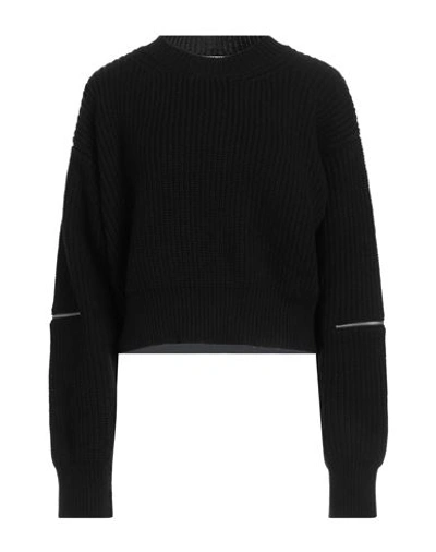 Erika Cavallini Woman Sweater Black Size Xl Wool, Polyamide