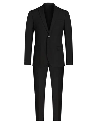 Manuel Ritz Man Suit Black Size 46 Polyester, Viscose, Elastane