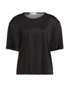 Maria Vittoria Paolillo Mvp Woman T-shirt Black Size 6 Acetate, Elastane