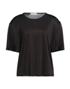 Maria Vittoria Paolillo Mvp Woman T-shirt Black Size 6 Acetate, Elastane In Black
