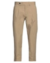 Vandom Man Pants Khaki Size 36 Polyester, Viscose, Elastane In Beige