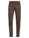 Liu •jo Man Man Pants Dark Brown Size 30 Cotton, Elastane