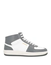 Sandro Man Sneakers Grey Size 12 Soft Leather