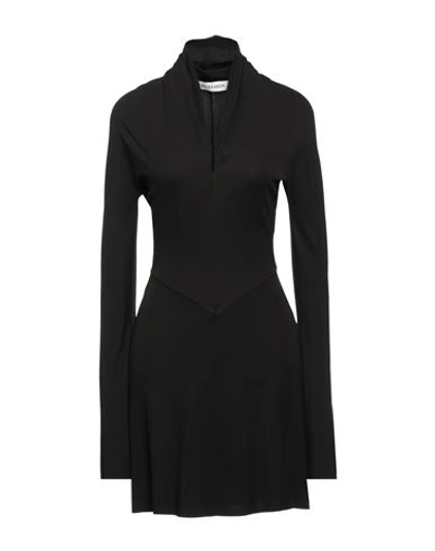 Trussardi Woman Mini Dress Black Size 12 Viscose, Elastane