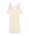 Antonella Rizza Woman Maxi Dress Ivory Size M Cotton, Viscose In White