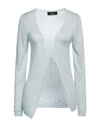 Compagnia Italiana Woman Cardigan Sky Blue Size M Viscose, Cashmere In Blue