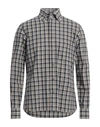 Mazzarelli Man Shirt Midnight Blue Size 17 Cotton In Blue
