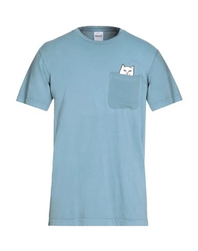 Ripndip Lord Nermal Peace Pocket Tee Man T-shirt Pastel Blue Size Xl Cotton