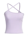 ROKH ROKH WOMAN TOP LILAC SIZE 8 POLYESTER, RAYON, ELASTANE