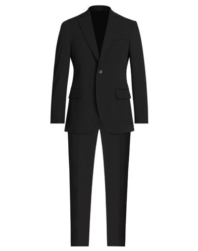 Tombolini Man Suit Black Size 50 Polyester, Viscose, Elastane
