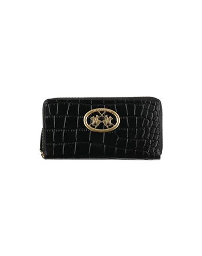 La Martina Woman Wallet Black Size - Calfskin