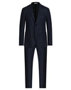 Boglioli Man Suit Navy Blue Size 42 Linen