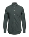Deperlu Man Shirt Military Green Size Xl Cotton