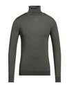 Liu •jo Man Man Turtleneck Military Green Size 3xl Virgin Wool In Green