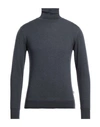 Liu •jo Man Man Turtleneck Midnight Blue Size M Virgin Wool