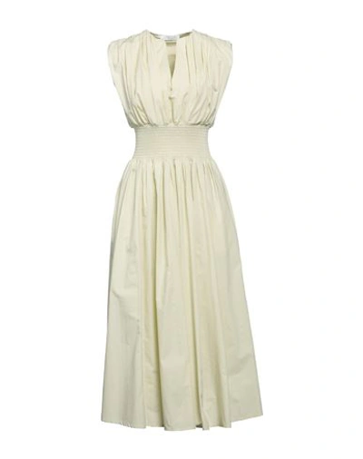 Fabiana Filippi Woman Long Dress Sage Green Size 8 Cotton