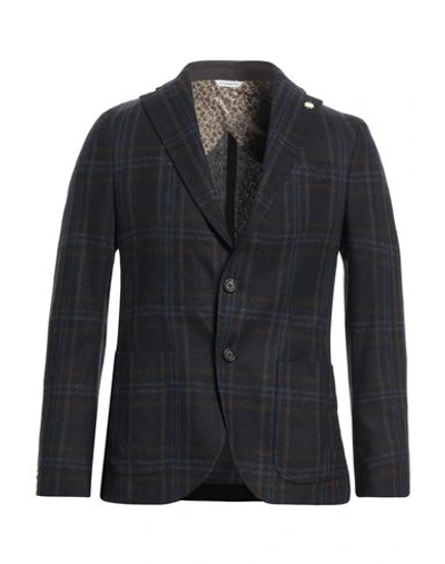 Manuel Ritz Man Blazer Midnight Blue Size 46 Wool, Polyester, Acrylic, Polyamide