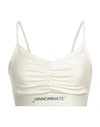 Hinnominate Woman Top Off White Size S Polyamide, Elastane