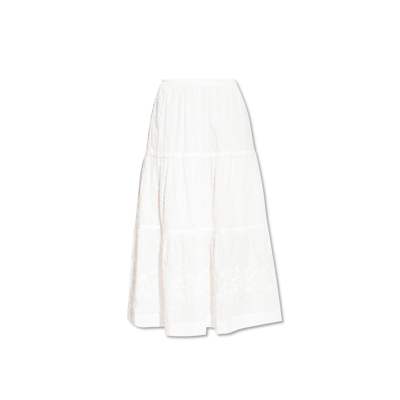 See By Chloé Cotton Midi Skirt In White