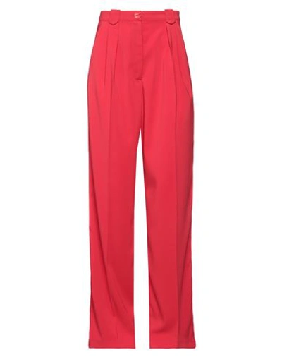 Patrizia Pepe Woman Pants Tomato Red Size 2 Polyester, Elastane In Tomato Red