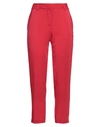 Simona Corsellini Woman Pants Red Size 6 Polyester, Viscose, Cotton, Elastane